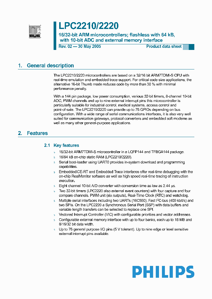 LPC2220FET144_261821.PDF Datasheet