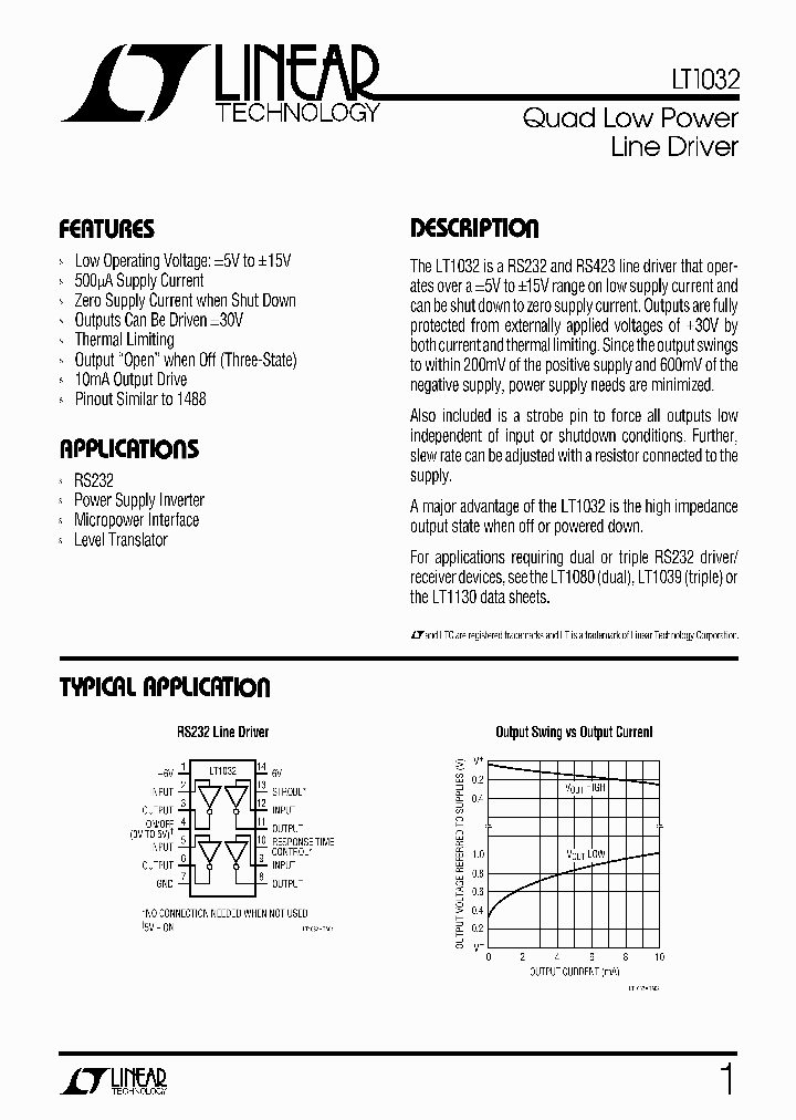 LT1032_298721.PDF Datasheet