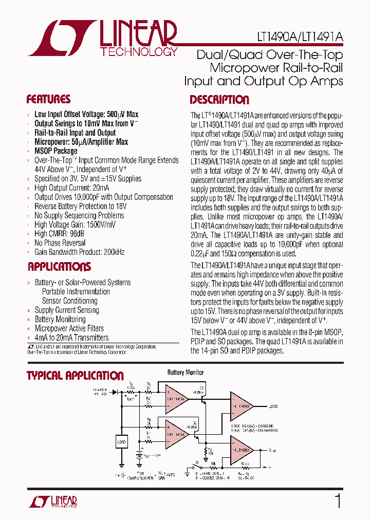 LT1491A_276068.PDF Datasheet