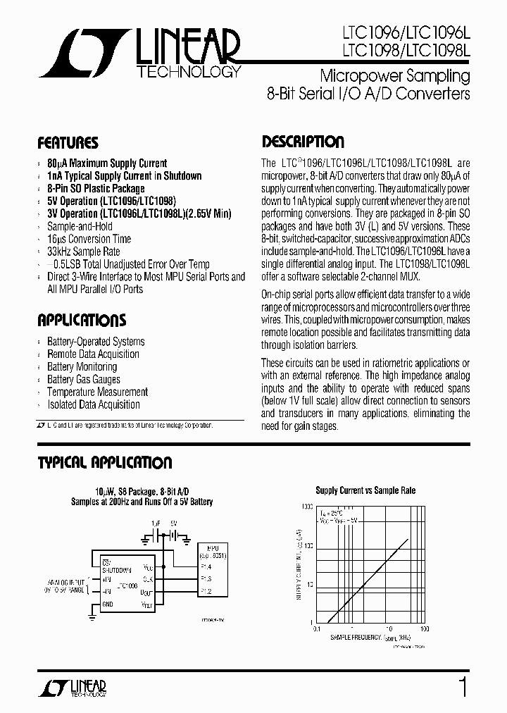 LTC1096_82895.PDF Datasheet