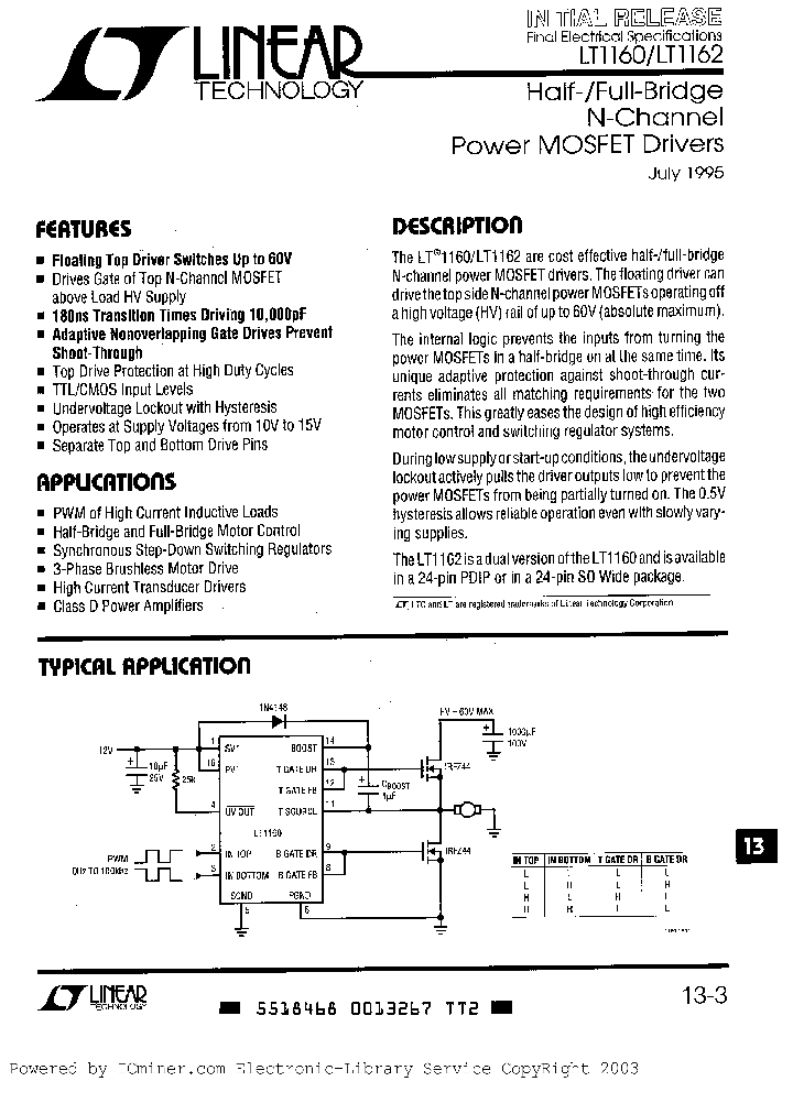 LTC1160CN_220482.PDF Datasheet