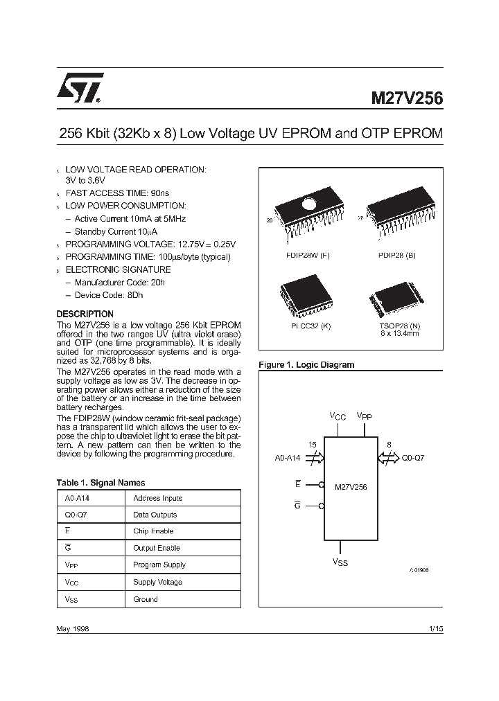 M27V256_157831.PDF Datasheet