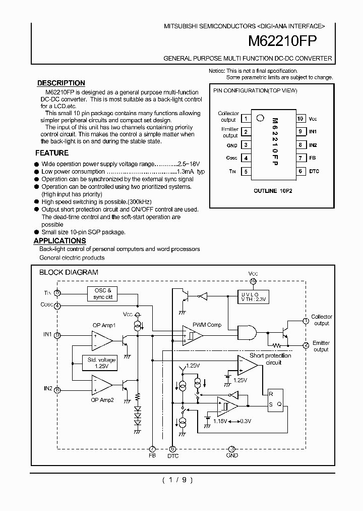 M62210FP_294402.PDF Datasheet