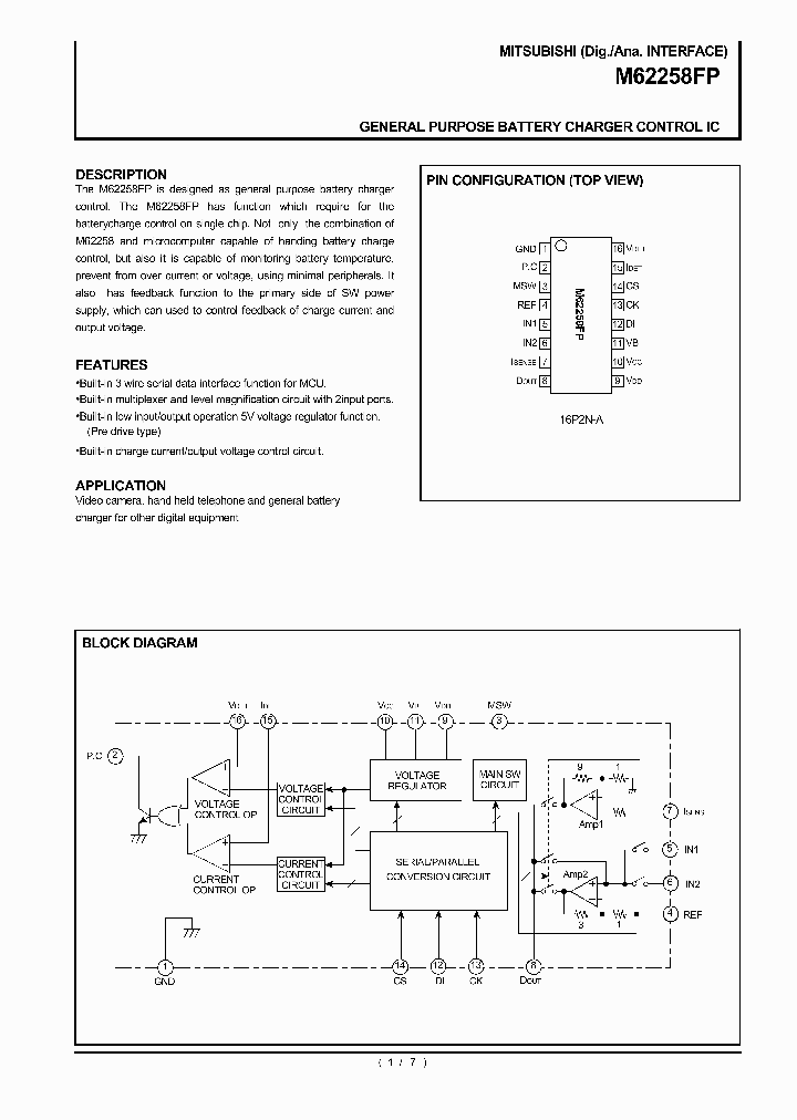 M62258FP_255630.PDF Datasheet