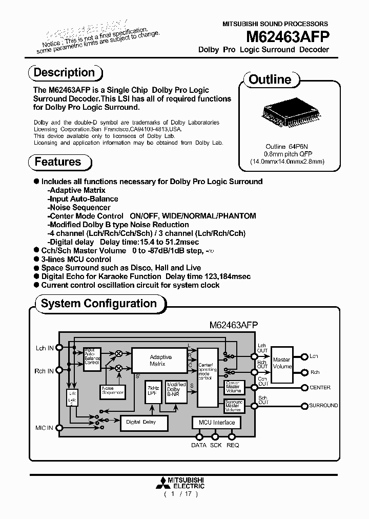 M62463AFP_260911.PDF Datasheet