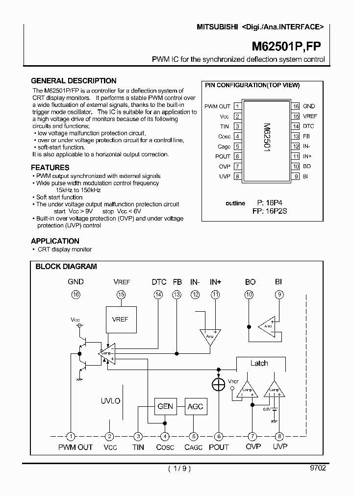 M62501FP_283363.PDF Datasheet