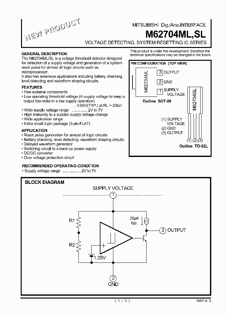 M62704SL_251101.PDF Datasheet