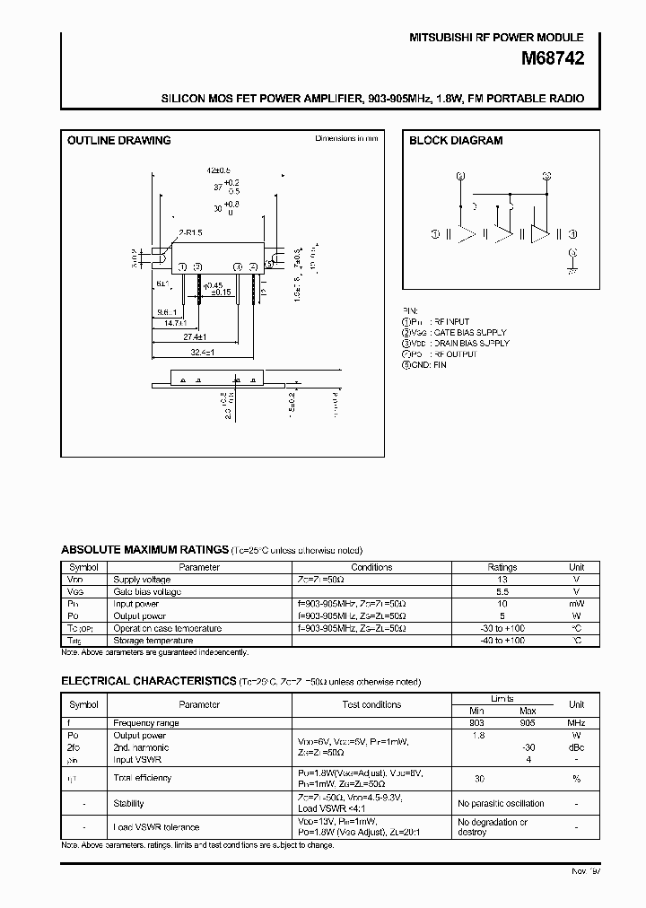 M68742_280460.PDF Datasheet
