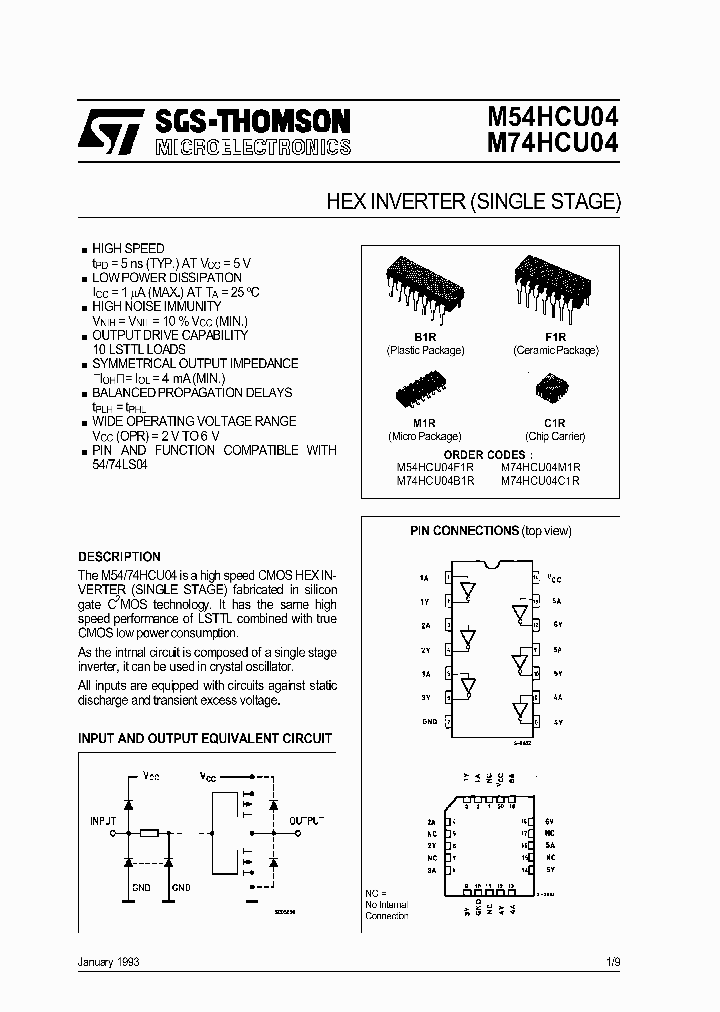M74HCU04_293778.PDF Datasheet