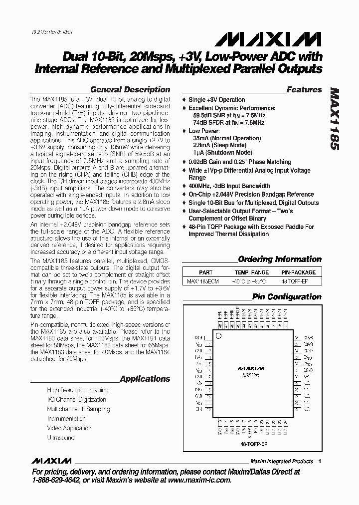 MAX1185_155777.PDF Datasheet