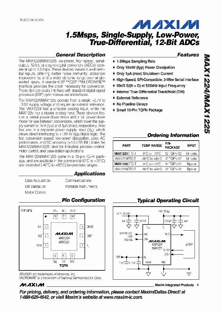 MAX1224CTC-T_256417.PDF Datasheet