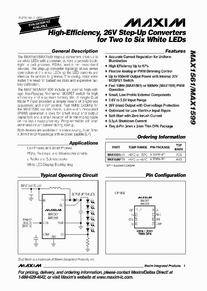 MAX1561_126277.PDF Datasheet