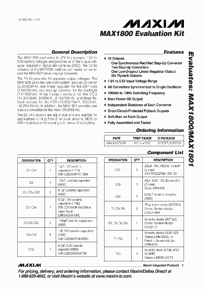 MAX1800EVKIT_284221.PDF Datasheet