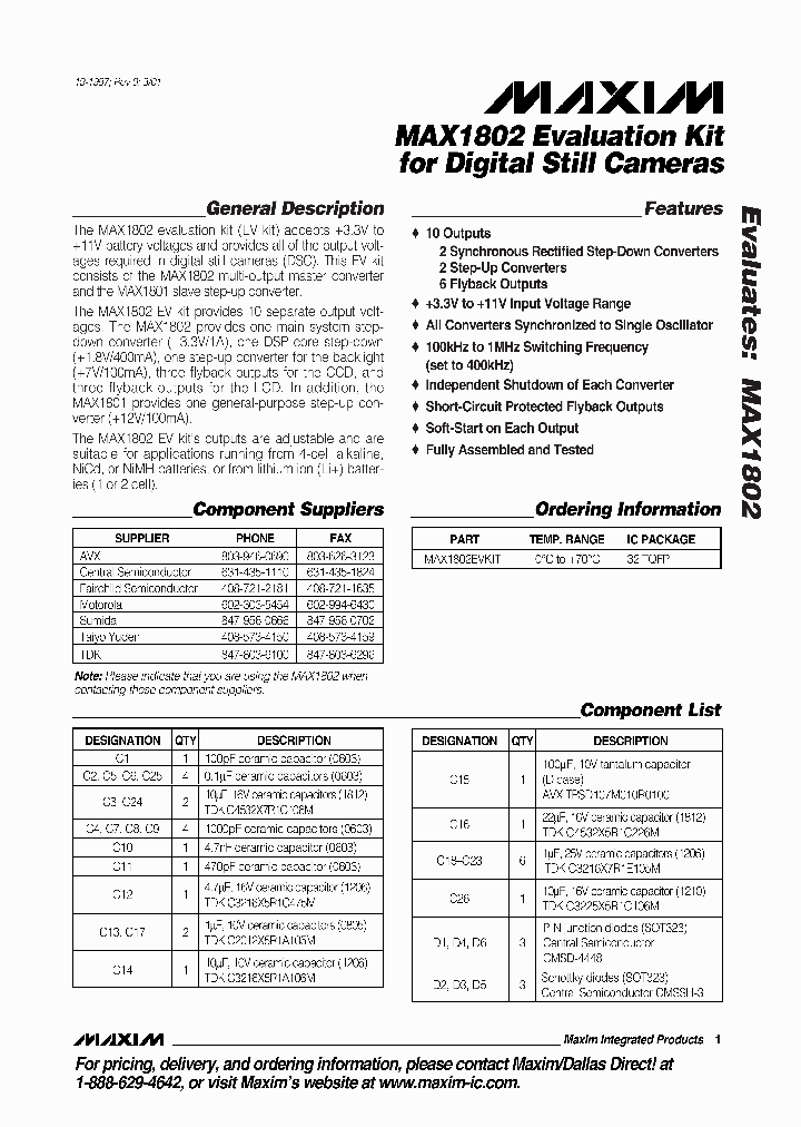 MAX1802EVKIT_289133.PDF Datasheet
