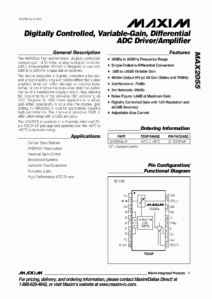 MAX2055_263019.PDF Datasheet