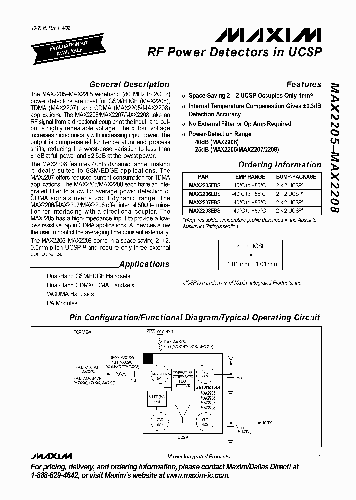 MAX2206_291260.PDF Datasheet