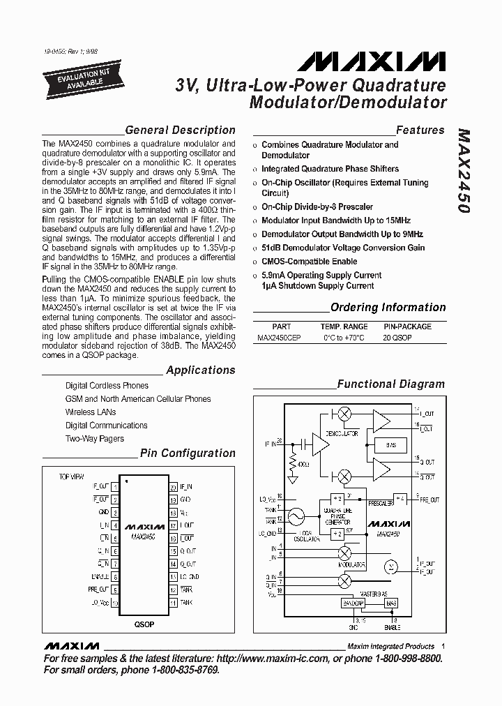 MAX2450_167911.PDF Datasheet