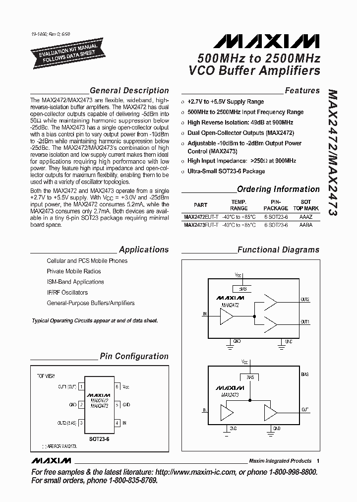 MAX2473_296386.PDF Datasheet
