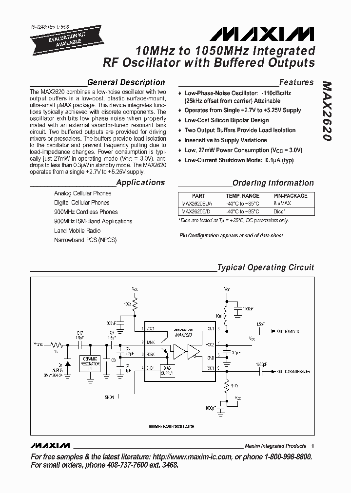 MAX2620_169122.PDF Datasheet