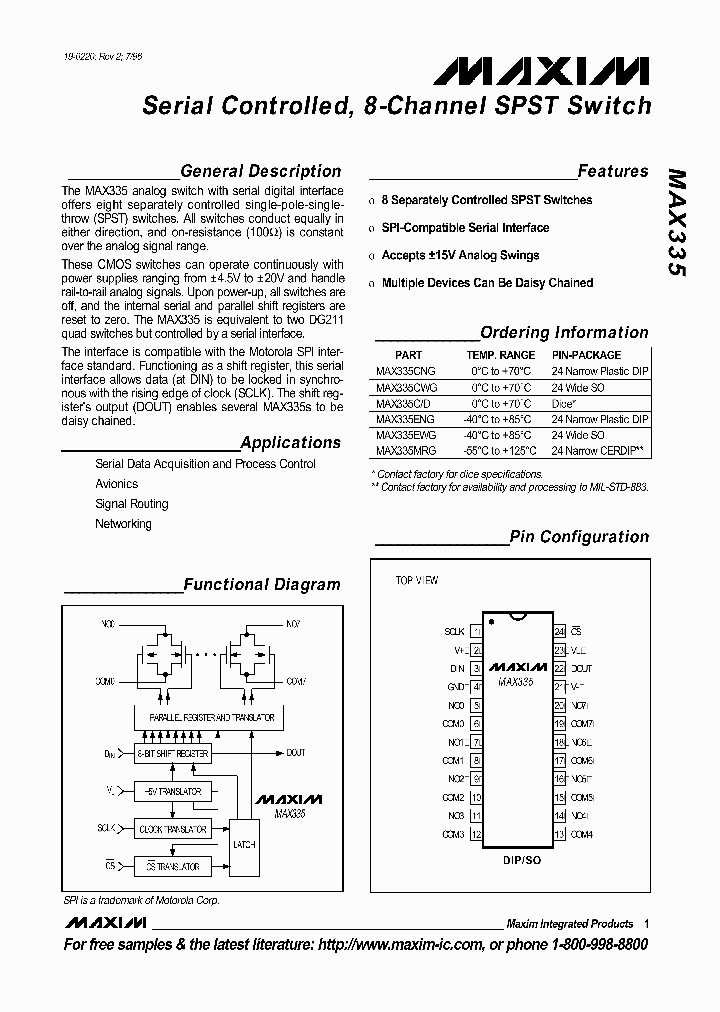 MAX335_248723.PDF Datasheet