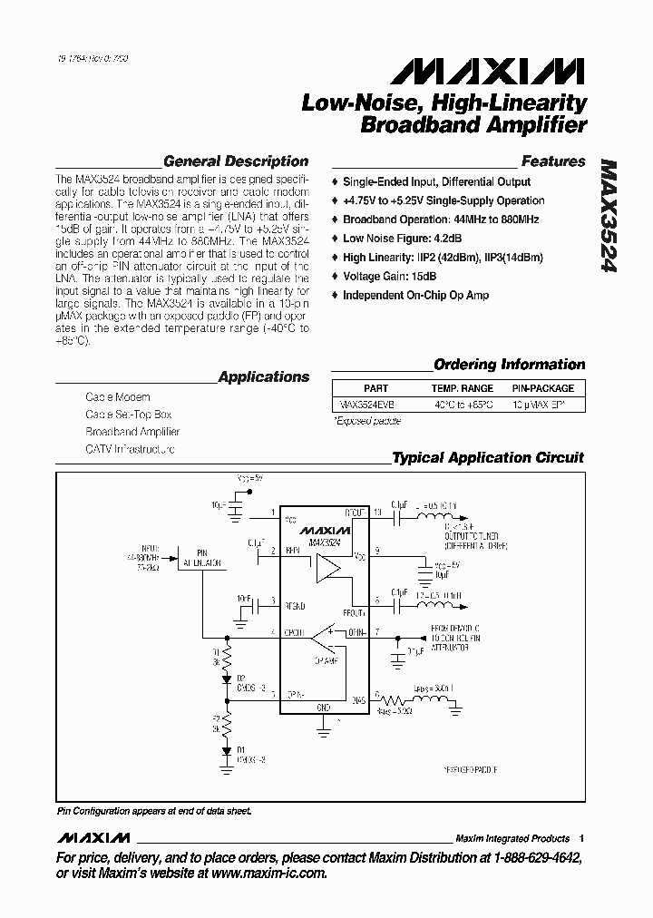 MAX3524_264309.PDF Datasheet
