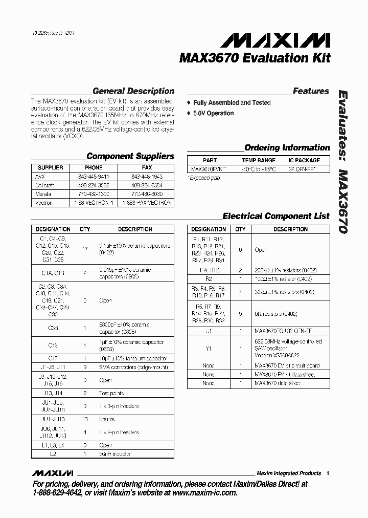 MAX3670EVKIT_295213.PDF Datasheet