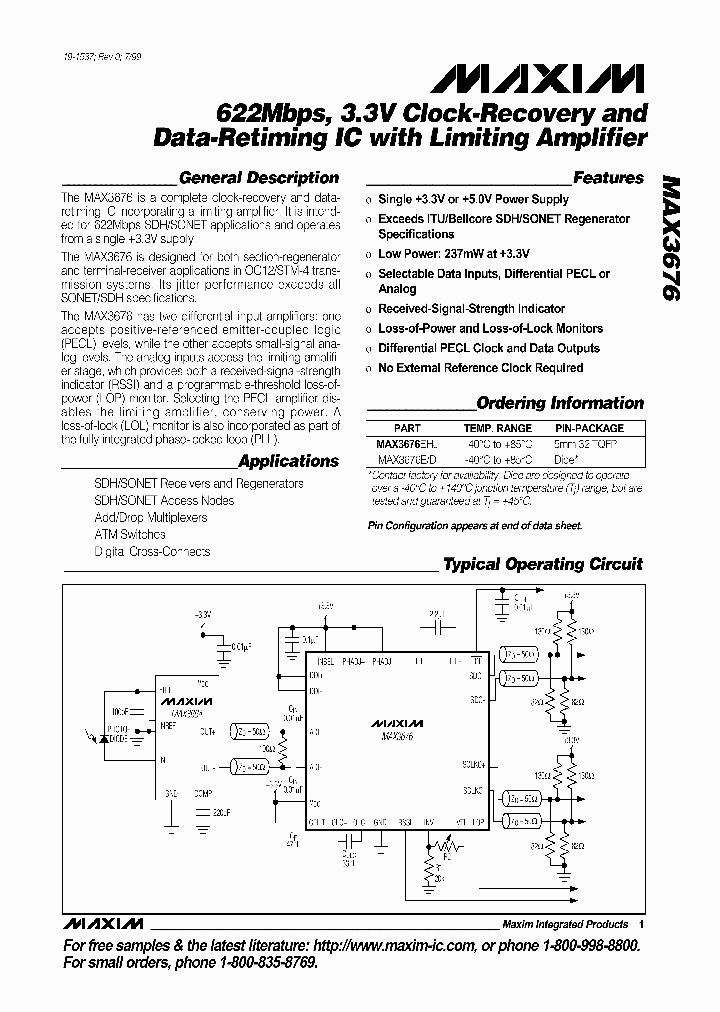 MAX3676_277246.PDF Datasheet
