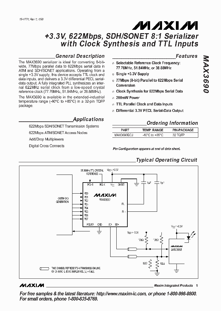 MAX3690_107807.PDF Datasheet