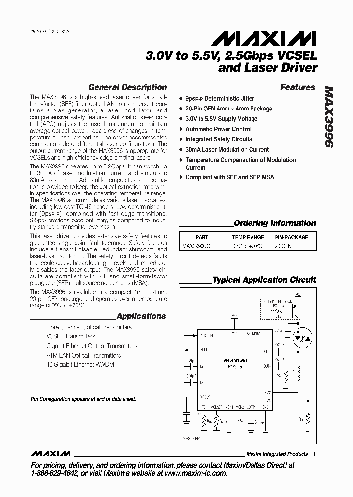 MAX3996_283968.PDF Datasheet