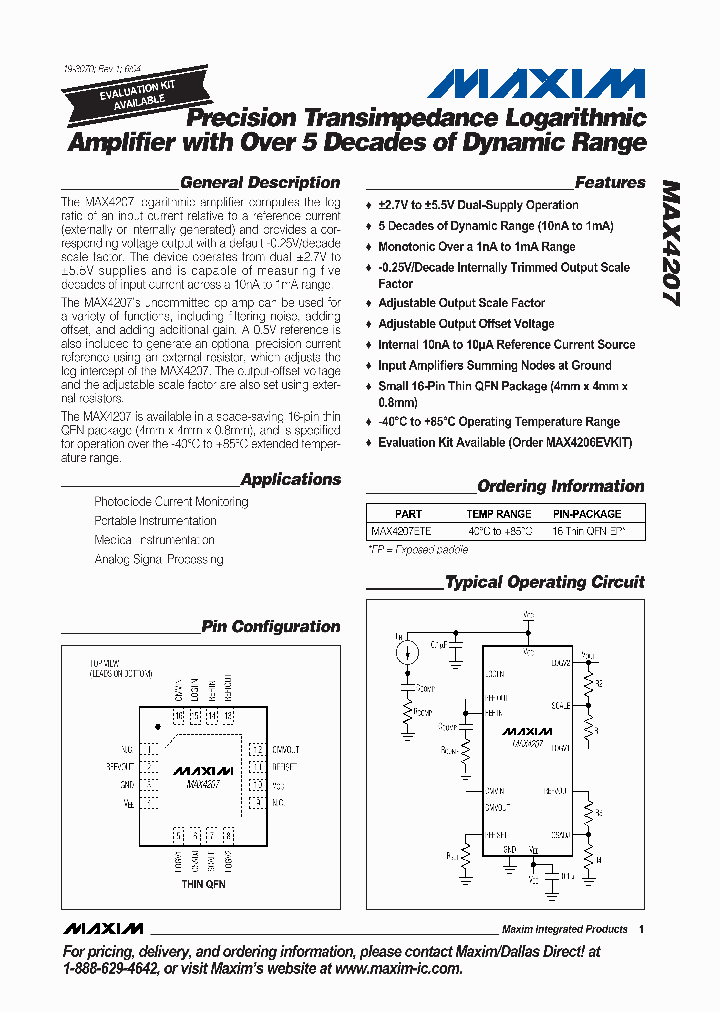 MAX4207_252271.PDF Datasheet