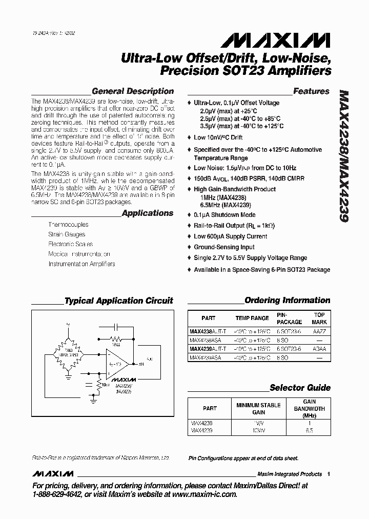 MAX4239_264562.PDF Datasheet