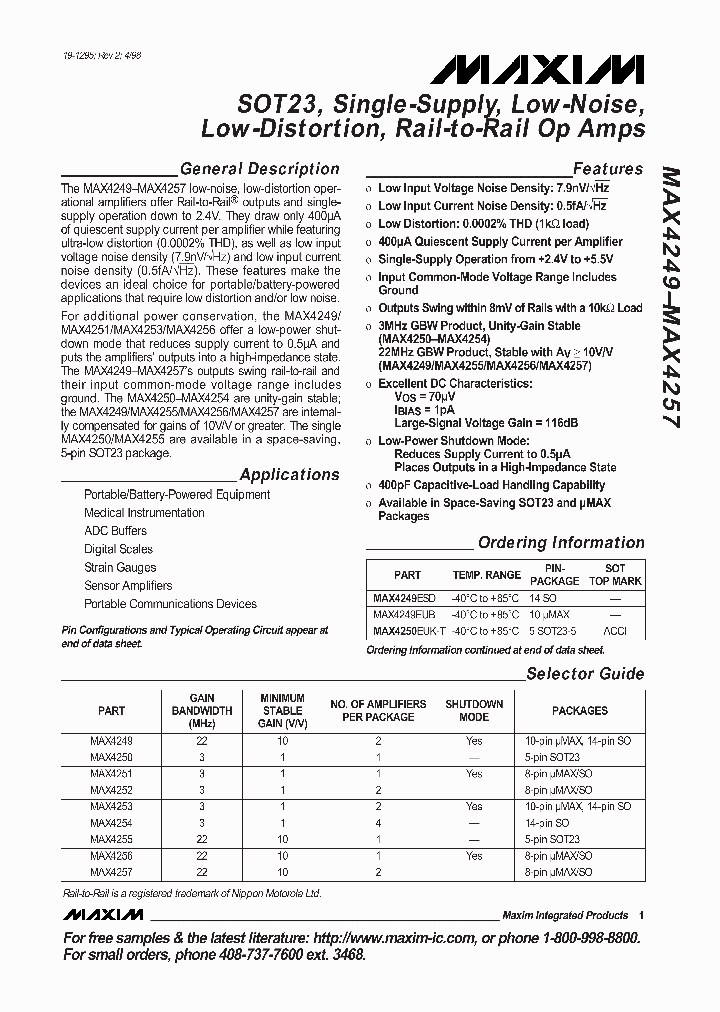 MAX4250_47308.PDF Datasheet
