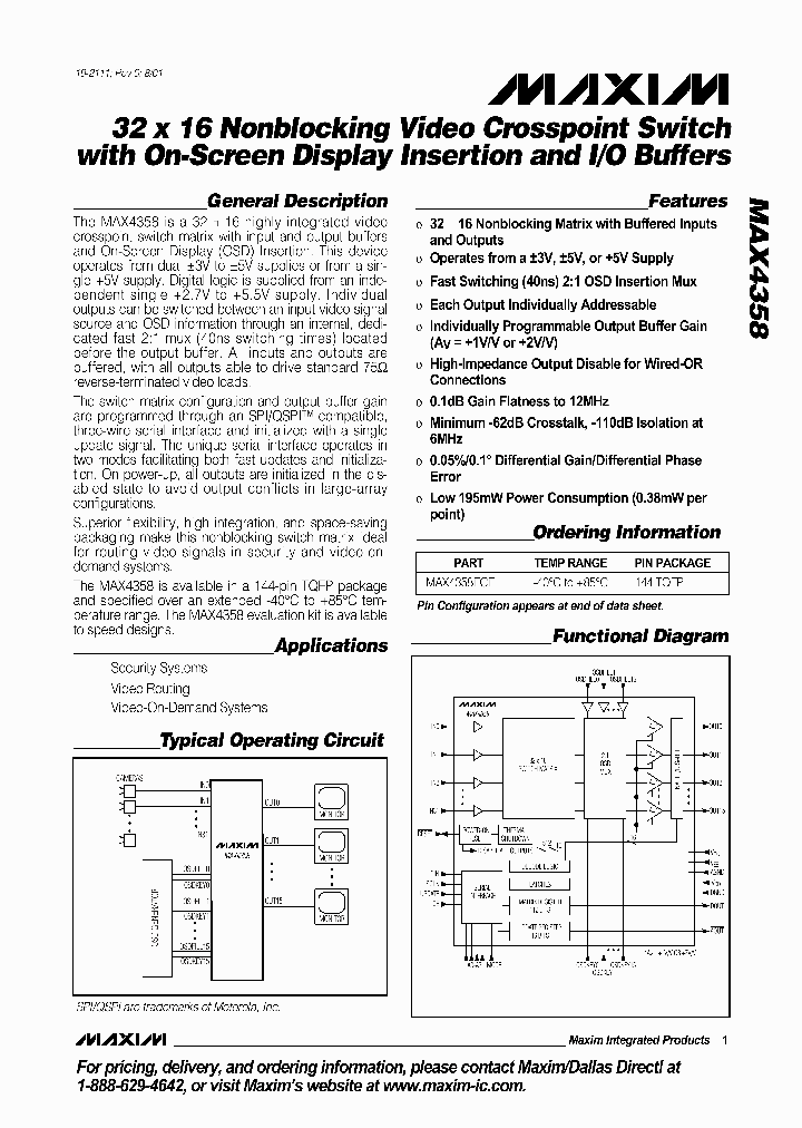MAX4358_265946.PDF Datasheet