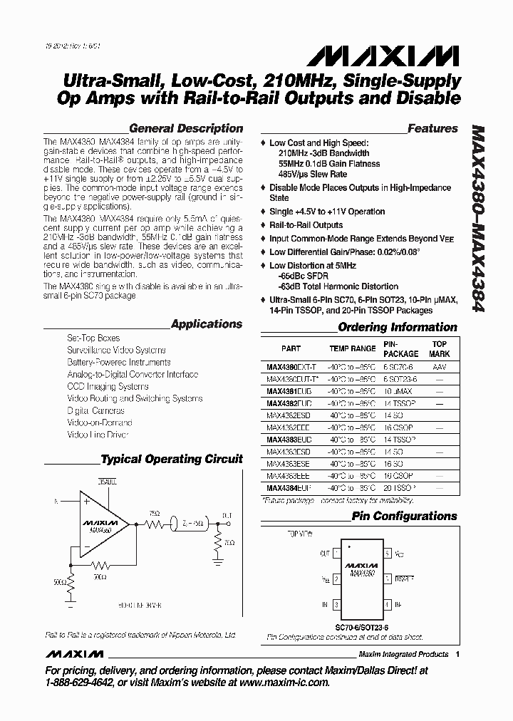 MAX4382EEE_277254.PDF Datasheet