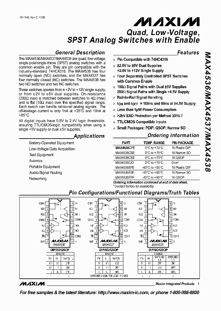MAX4536_131260.PDF Datasheet