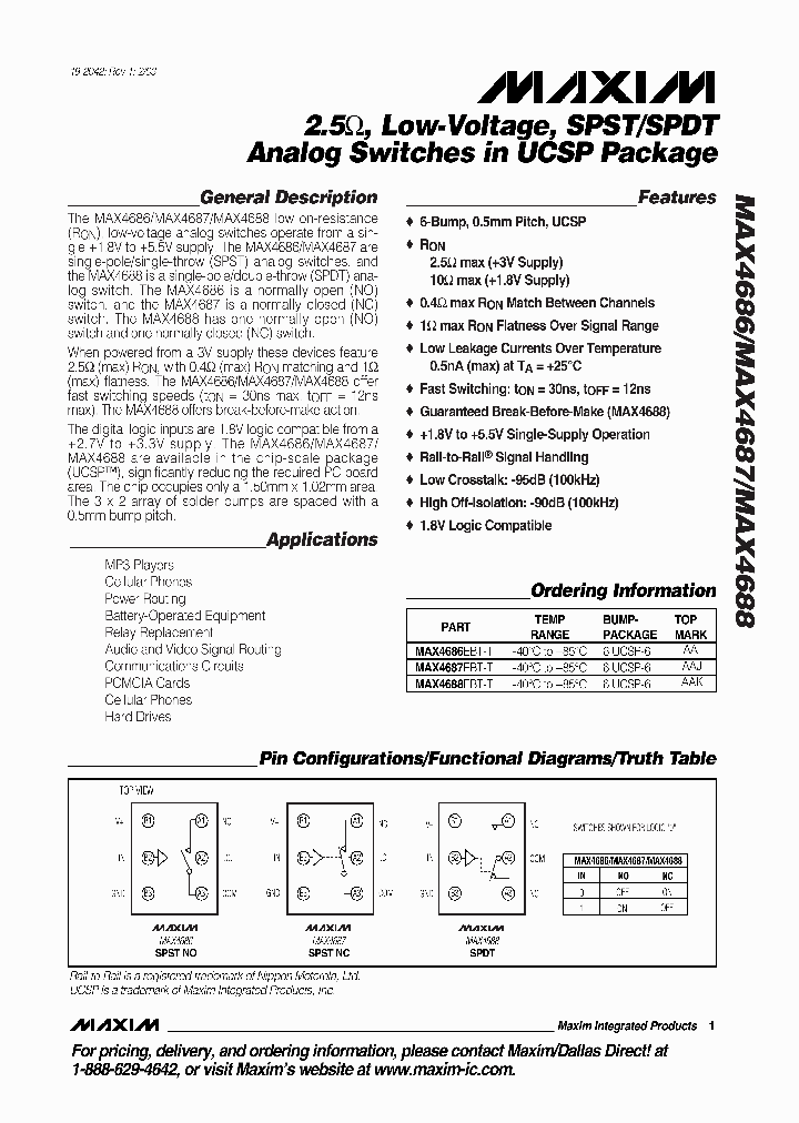 MAX4688_277130.PDF Datasheet