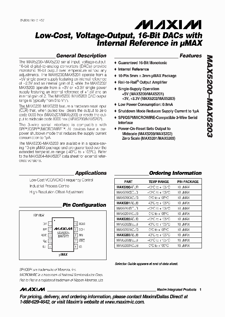 MAX5200_47755.PDF Datasheet