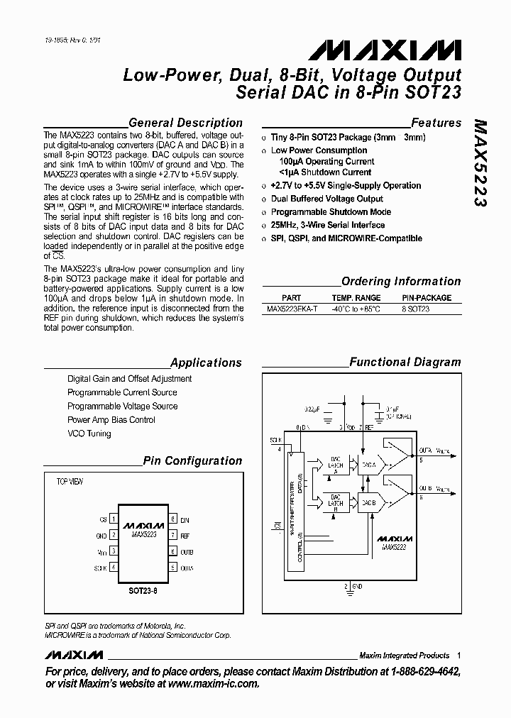 MAX5223_274094.PDF Datasheet