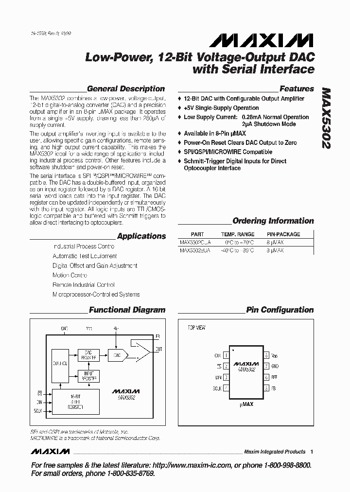 MAX5302EUA_290757.PDF Datasheet