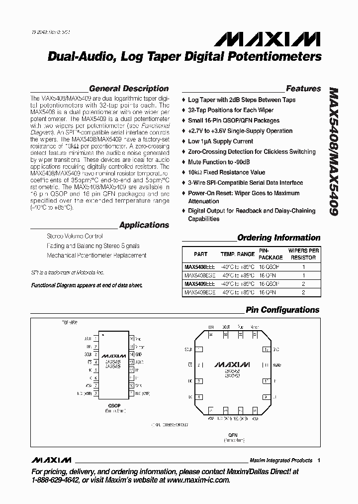 MAX5408EGE_277628.PDF Datasheet