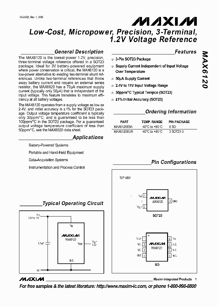 MAX6120_205275.PDF Datasheet