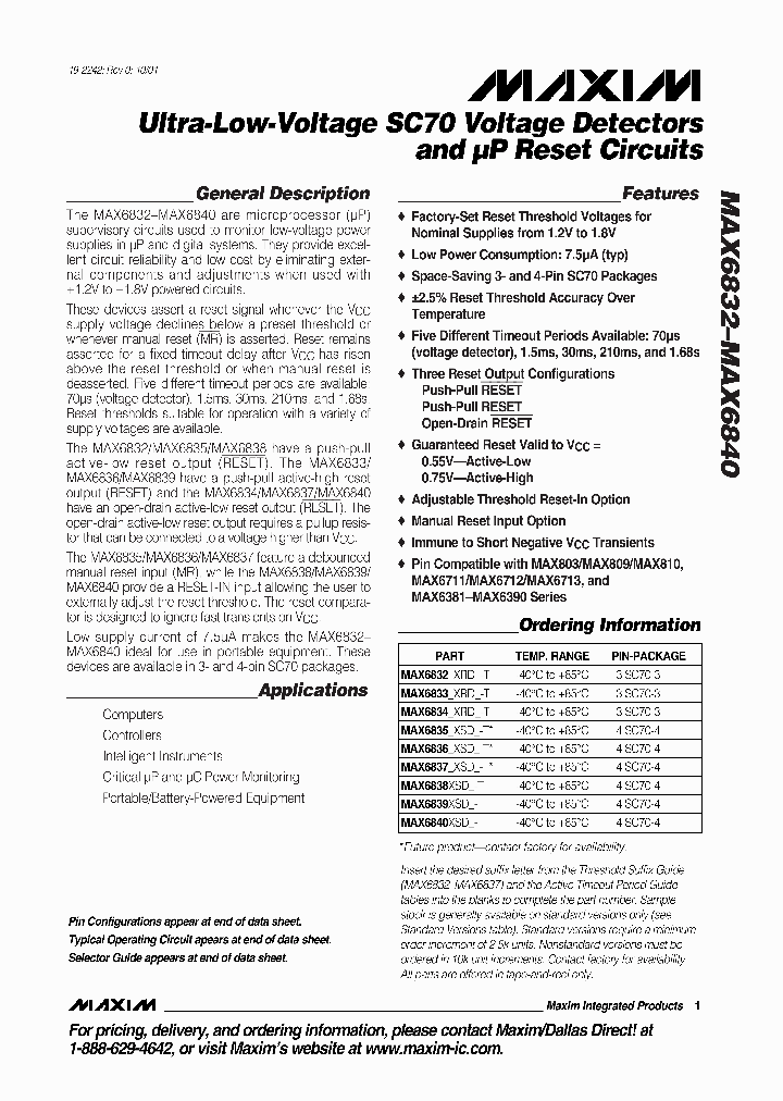 MAX6839XSD4-T_277193.PDF Datasheet