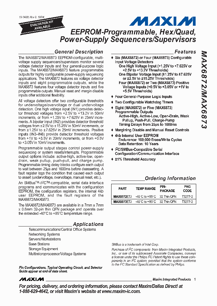 MAX6872_274098.PDF Datasheet