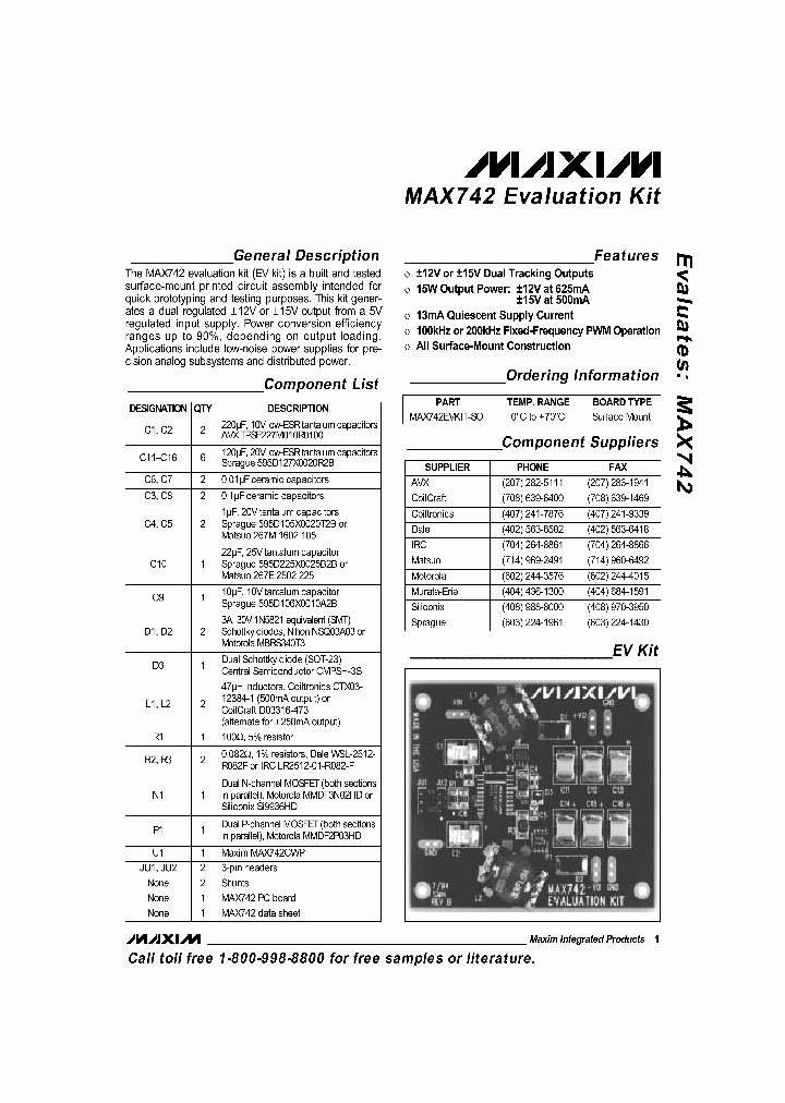 MAX742EVKIT_242996.PDF Datasheet