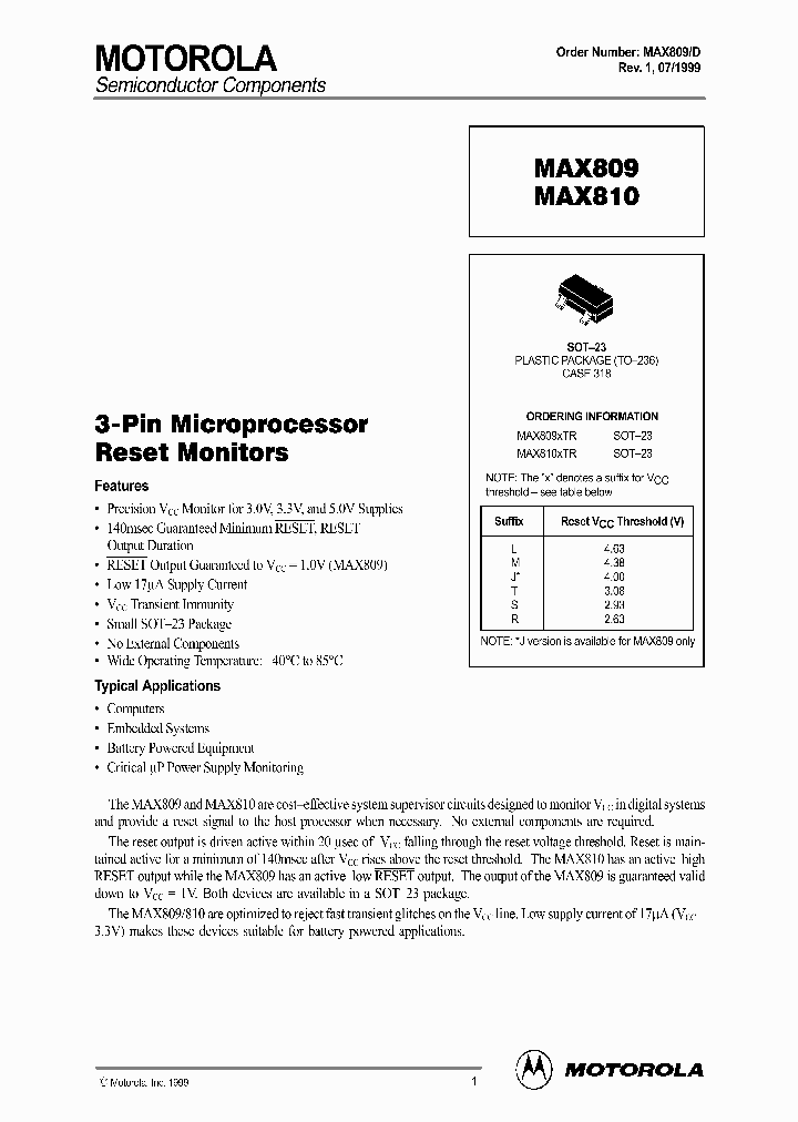 MAX809D_277265.PDF Datasheet