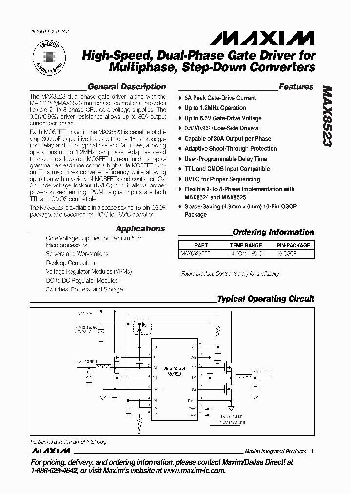 MAX8523_275483.PDF Datasheet