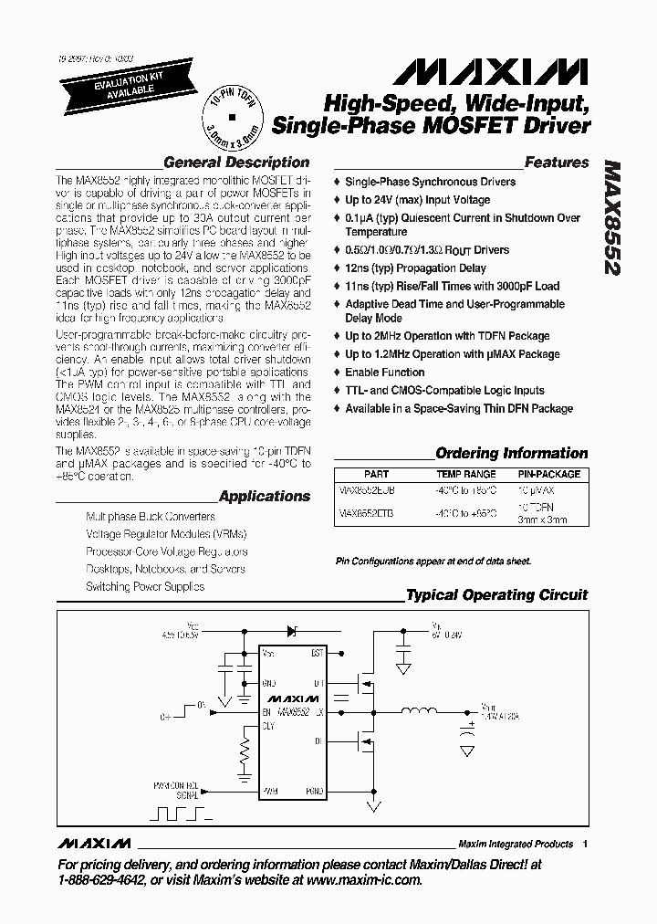 MAX8552_277161.PDF Datasheet