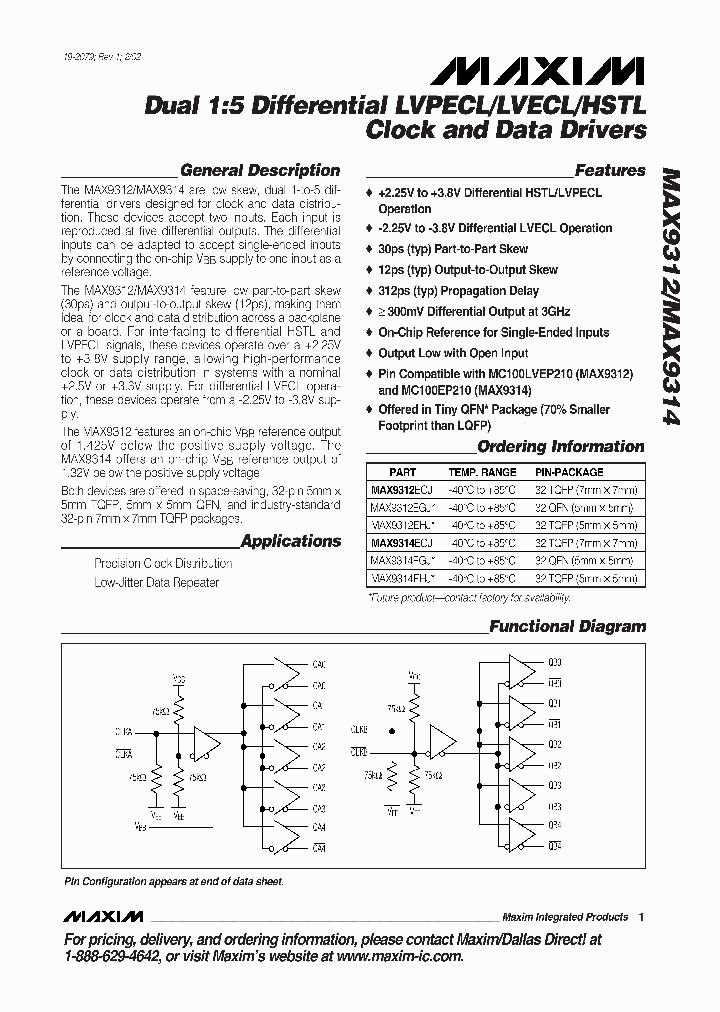 MAX9312_242204.PDF Datasheet
