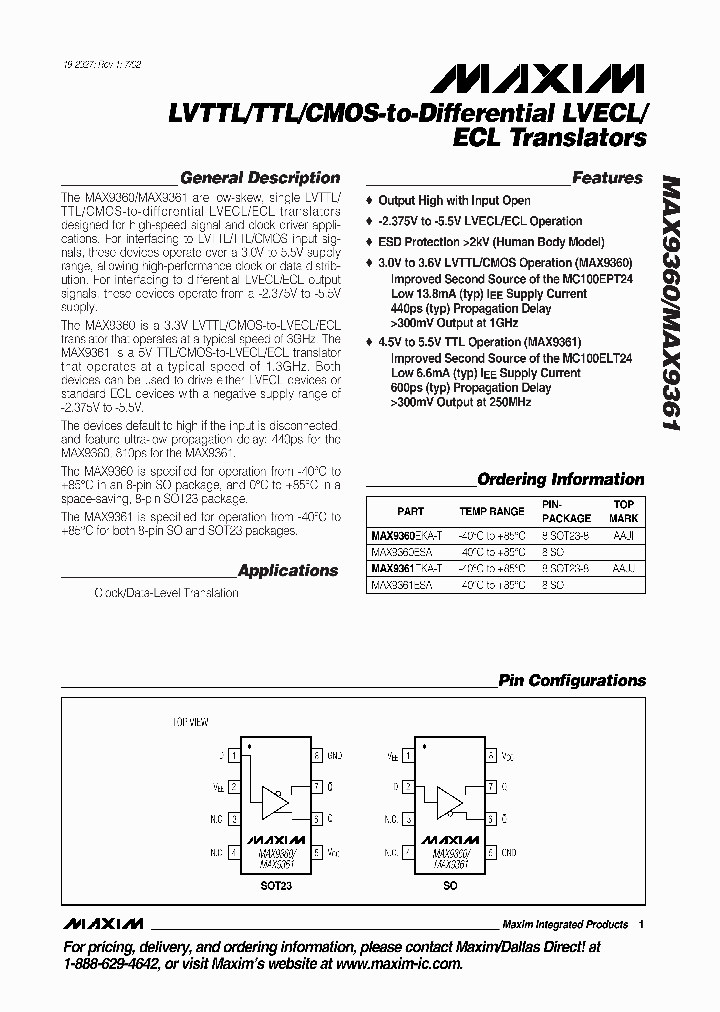 MAX9361_283982.PDF Datasheet