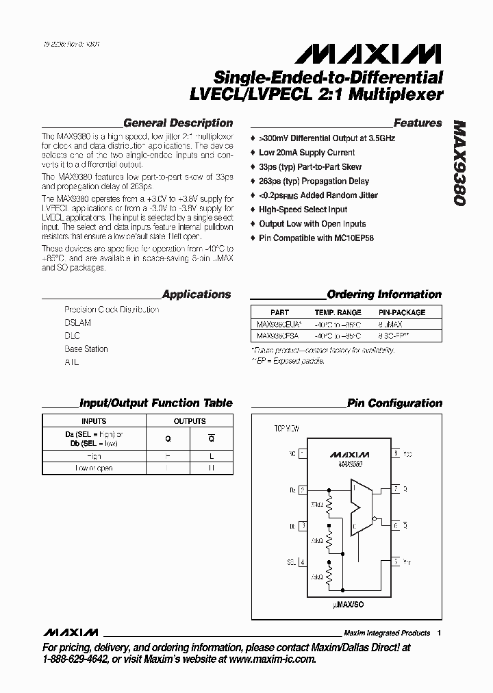 MAX9380_284323.PDF Datasheet